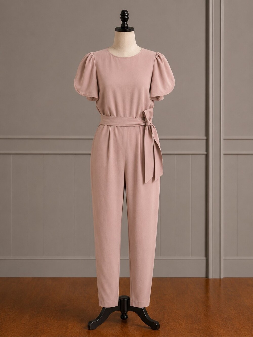 Calvin Klein Tie-Waist Jumpsuit